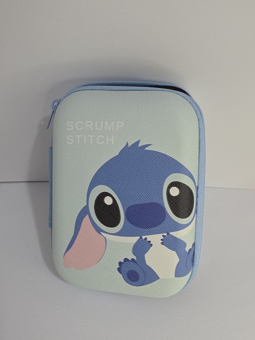 Scrump Stitch Light Blue Makeup Organizer Pouch